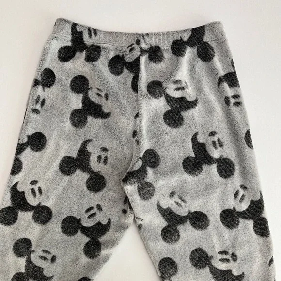 Disney Mickey Mouse Women's Grey Pajama Bottoms, Disney PJs, Mickey Mouse PJs P3 - Picture 3 of 6